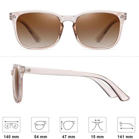 Polarized Sunglasses for Women and Men Classic Trendy Sun Glasses - Picture 2 of 6